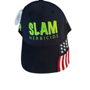 SKU3310 Rock Point Apparel "SLAM Herbicide" Freedom Navy Mesh Cap (NWT) FLAG